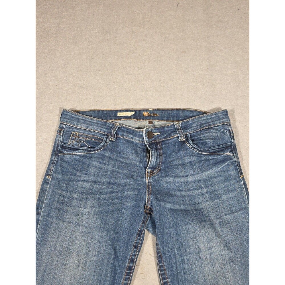 Kut From The Kloth Womens Natalie High Rise Bootcut Jeans Size 12 Medium Wash - Picture 3 of 12